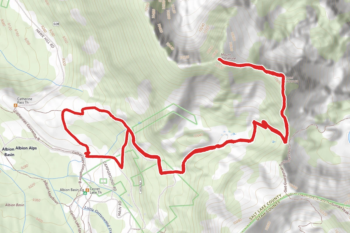 Mount Wolverine via Catherine Pass Trail