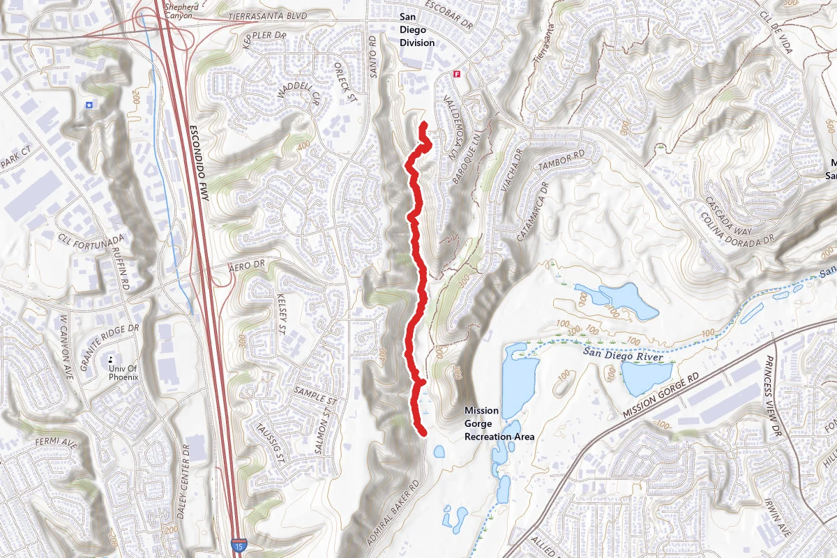 South Rueda Canyon Trail