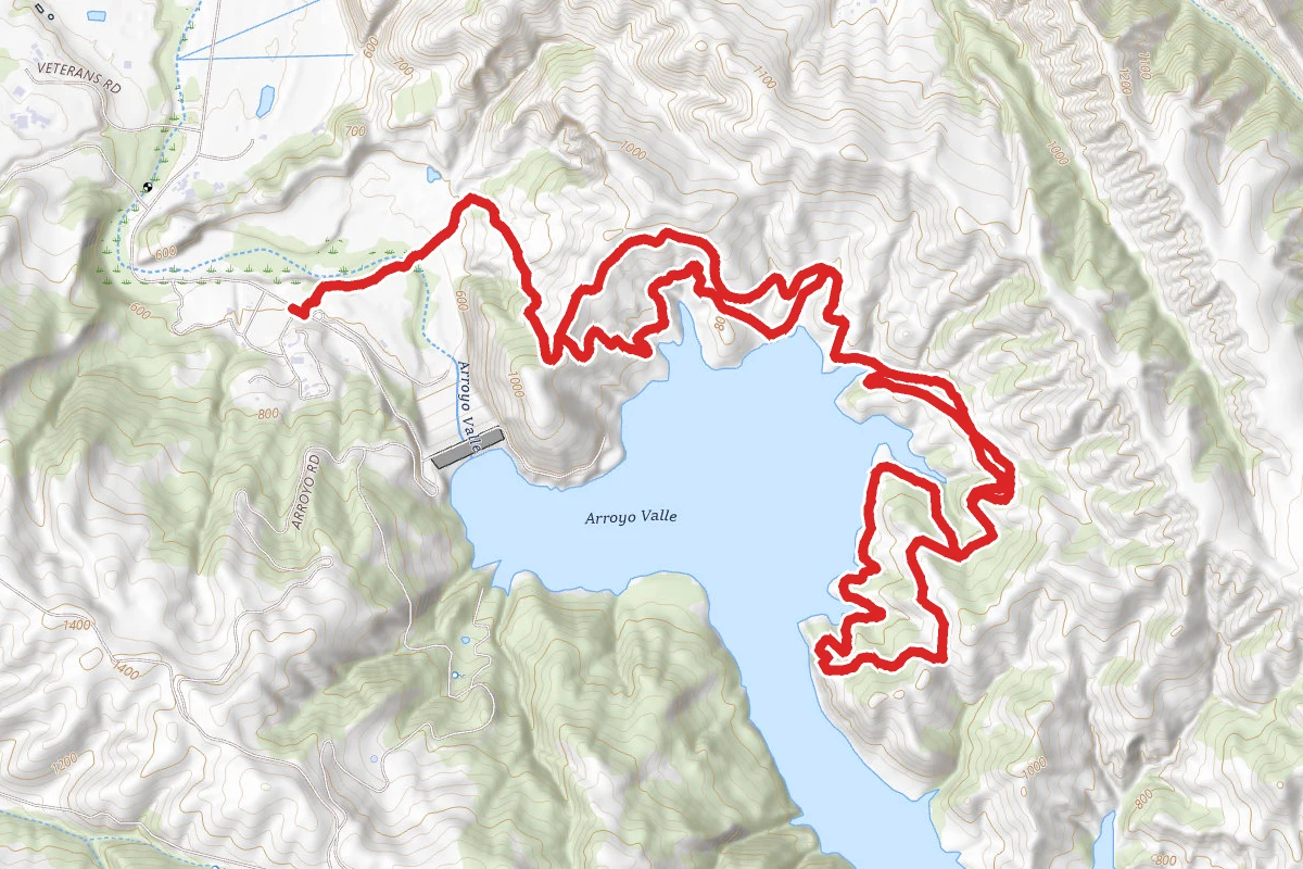 Arroyo Rd Staging Area to East Shore and Heron Bay Trails