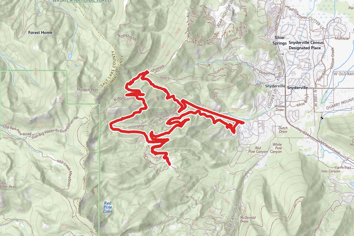 The Canyons Ski Resort Trail