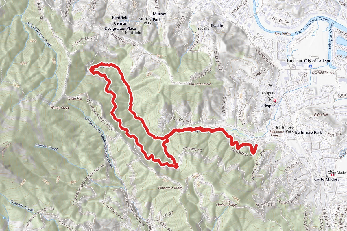 Baltimore Canyon Via Dawn Falls Trail Loop