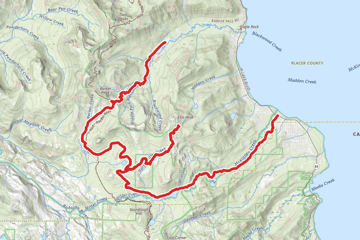 Blackwood Canyon OHV Trail
