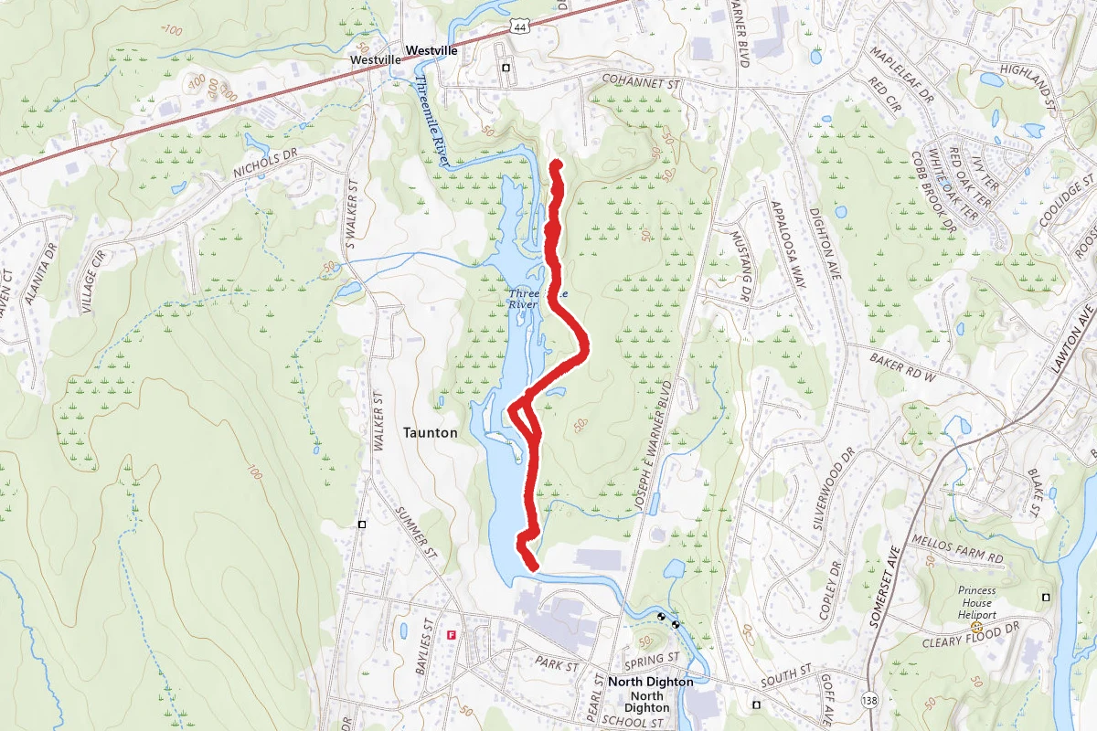 3 Mile River Dam Trail
