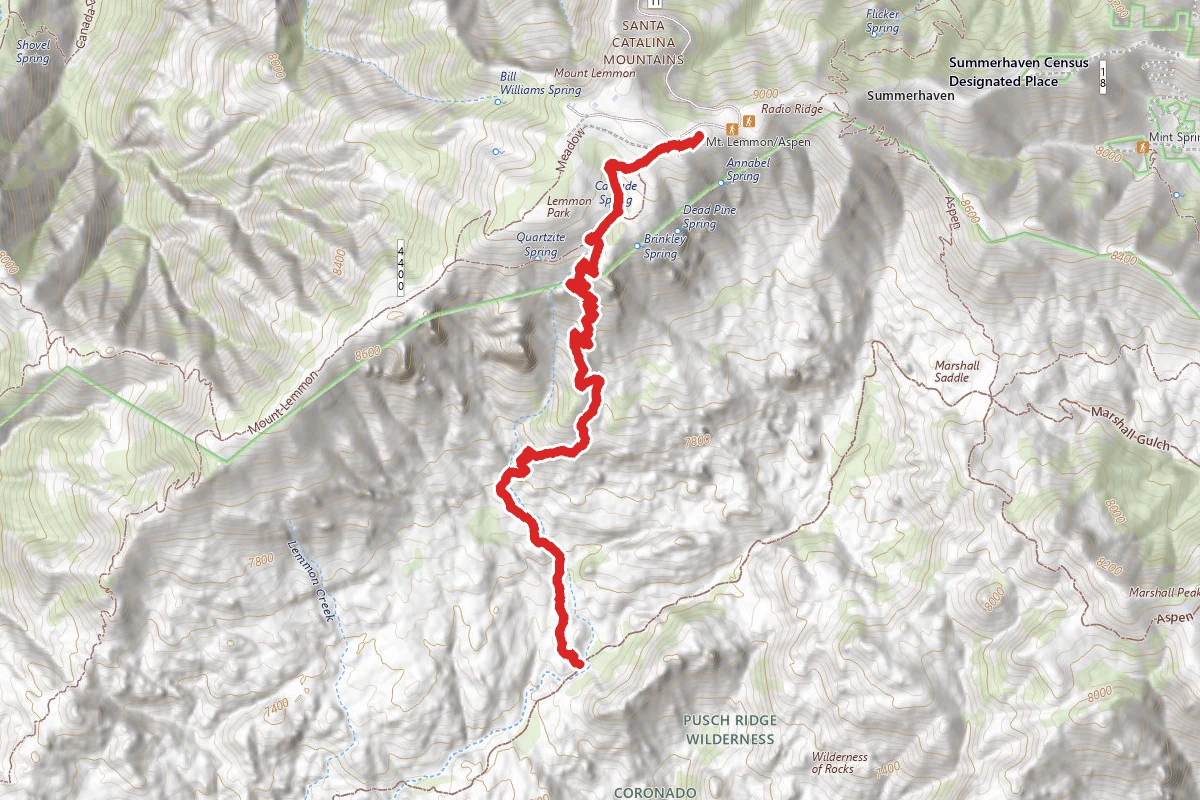 Mount Lemmon Lookout Trail
