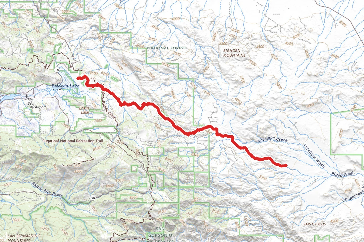 Pioneertown to Big Bear OHV Route