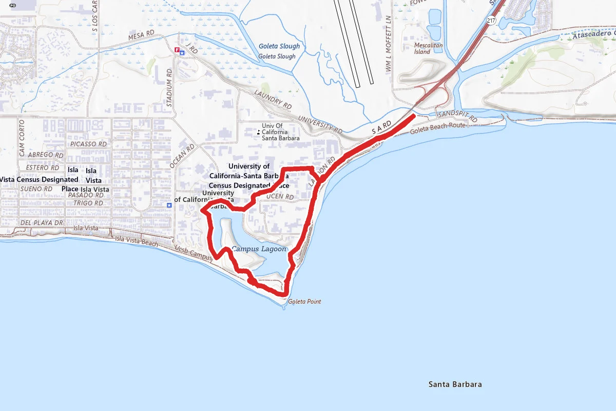 Goleta Beach and the UCSB Lagoon Trail