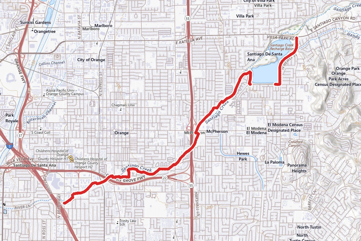 Santiago Creek Trail