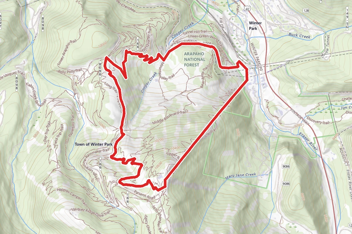 Winter Park Ski Resort Trail