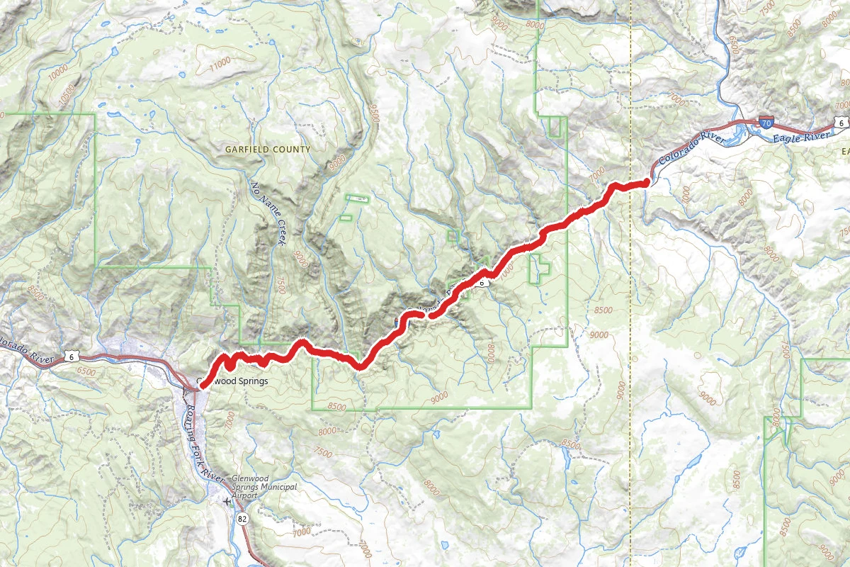 Glenwood Canyon Trail via Glenwood Springs