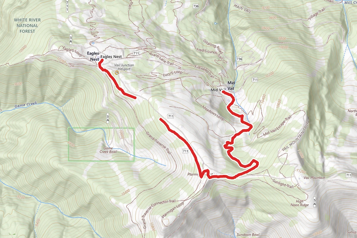 Eagle's Nest Ridge Route