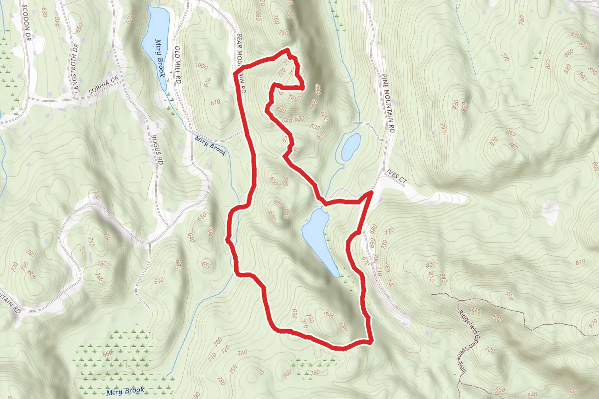 Hemlock Hills Yellow Trail to White Trail Loop
