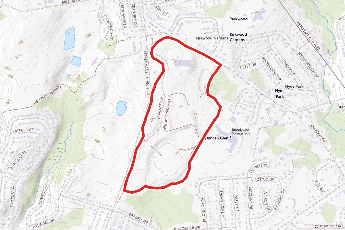 Delcastle Recreation Area Loop