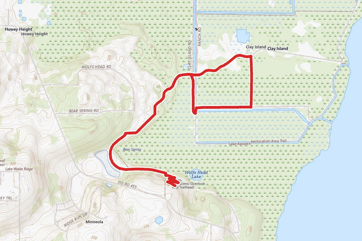 Green Mountain Overlook via Apopka Loop Trail