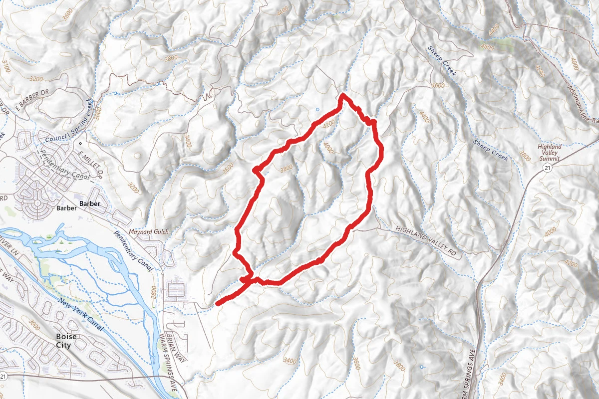 West Highland Valley Trail to Cobb Trail Loop