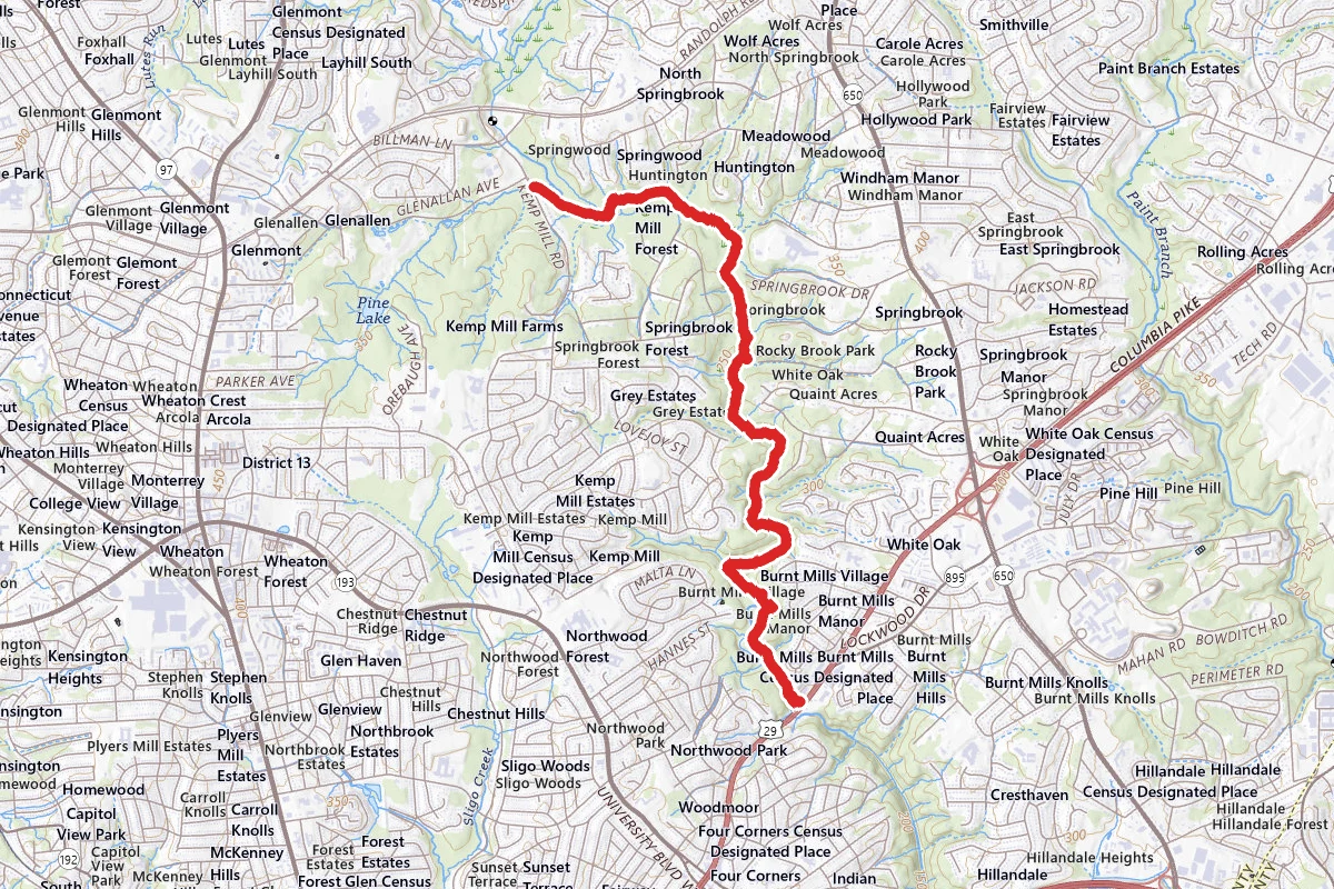 Rachel Carson Greenway and Northwest Branch Trail