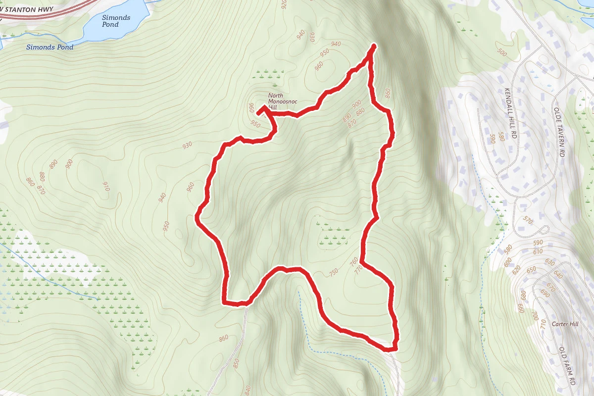 North Monoosnoc Hill Loop