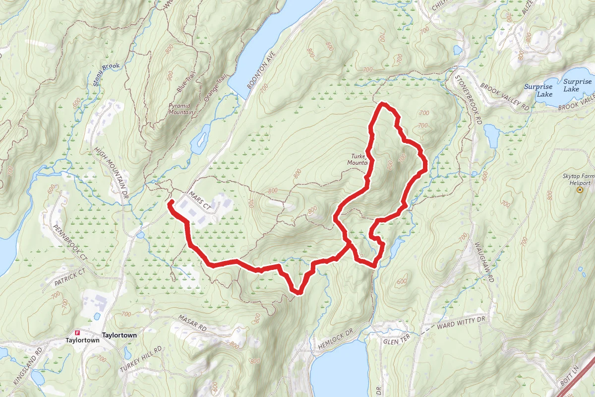 Turkey Mountain Via Yellow and Green Trail