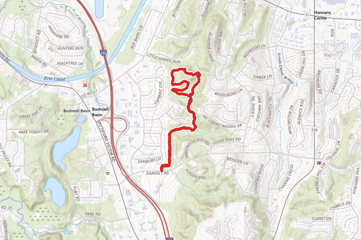 McCoord Woods via Crescent Trail Loop