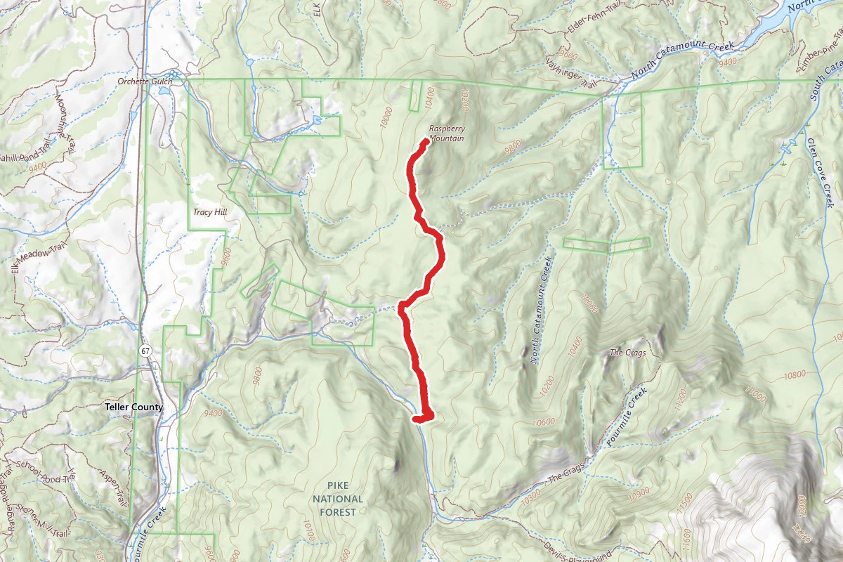 Raspberry Mountain Trail Via Ring the Peak Trail