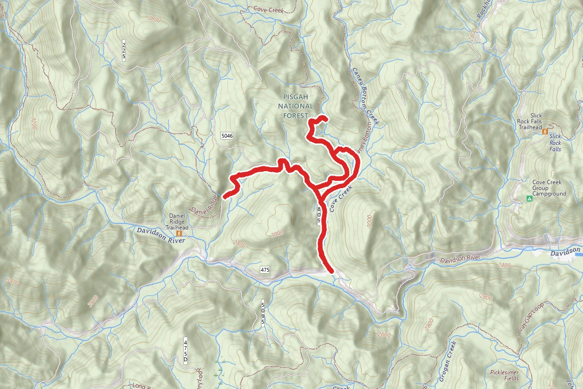 Cove Creek Falls and Toms Spring Falls