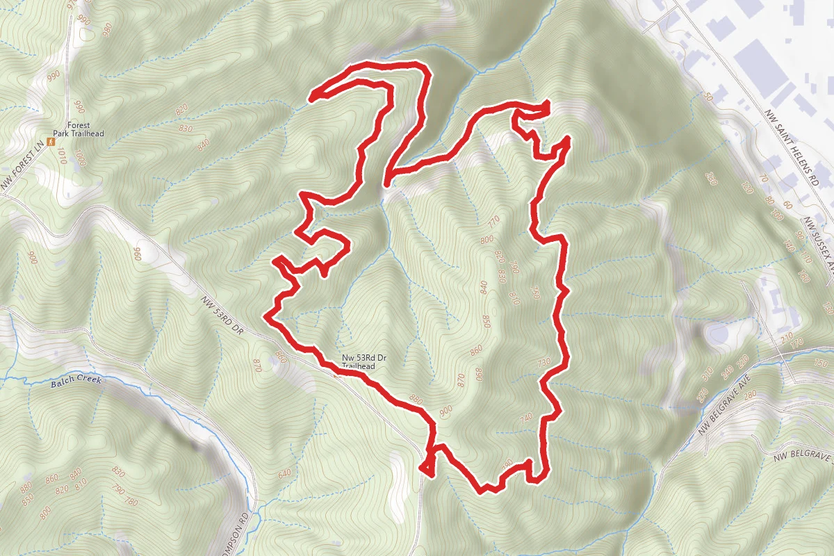 Wildwood, NW Leif Erikson and Alder Loop