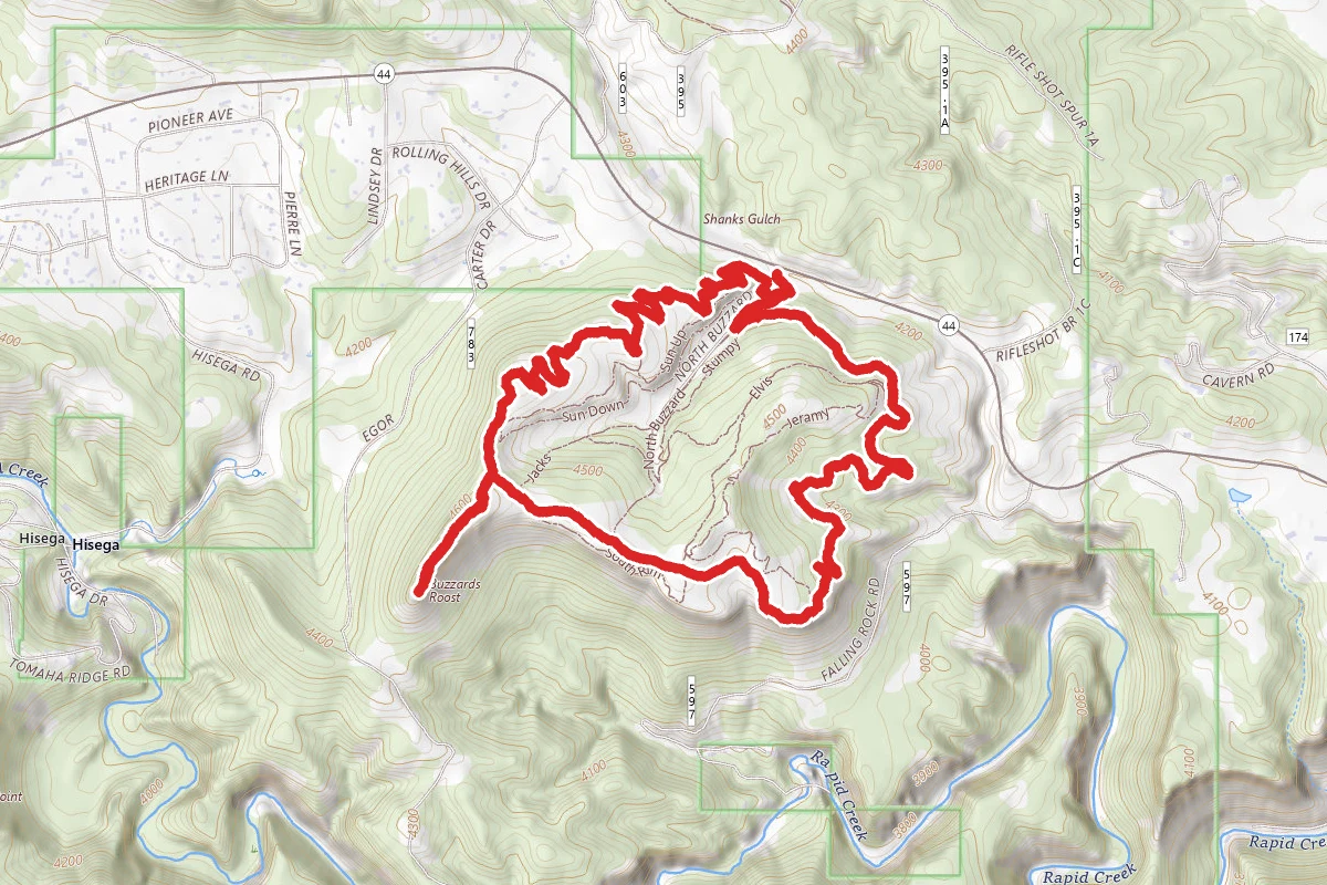 Buzzards Roost and Perimeter Loop