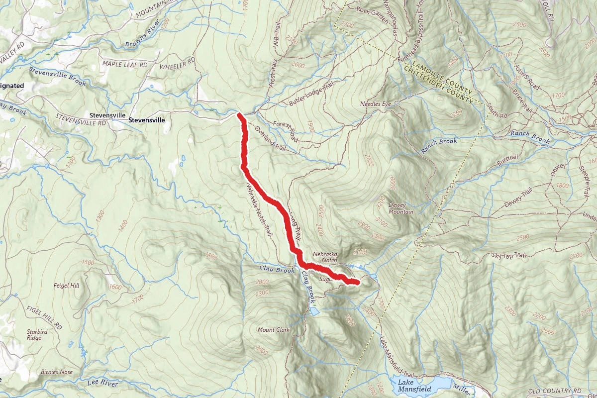 Nebraska Notch Trail and Long Trail