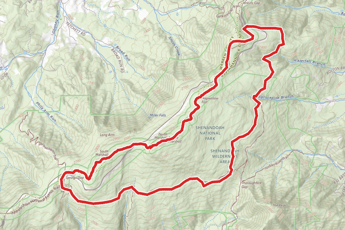 Mount Marshall Loop via Appalachian Trail
