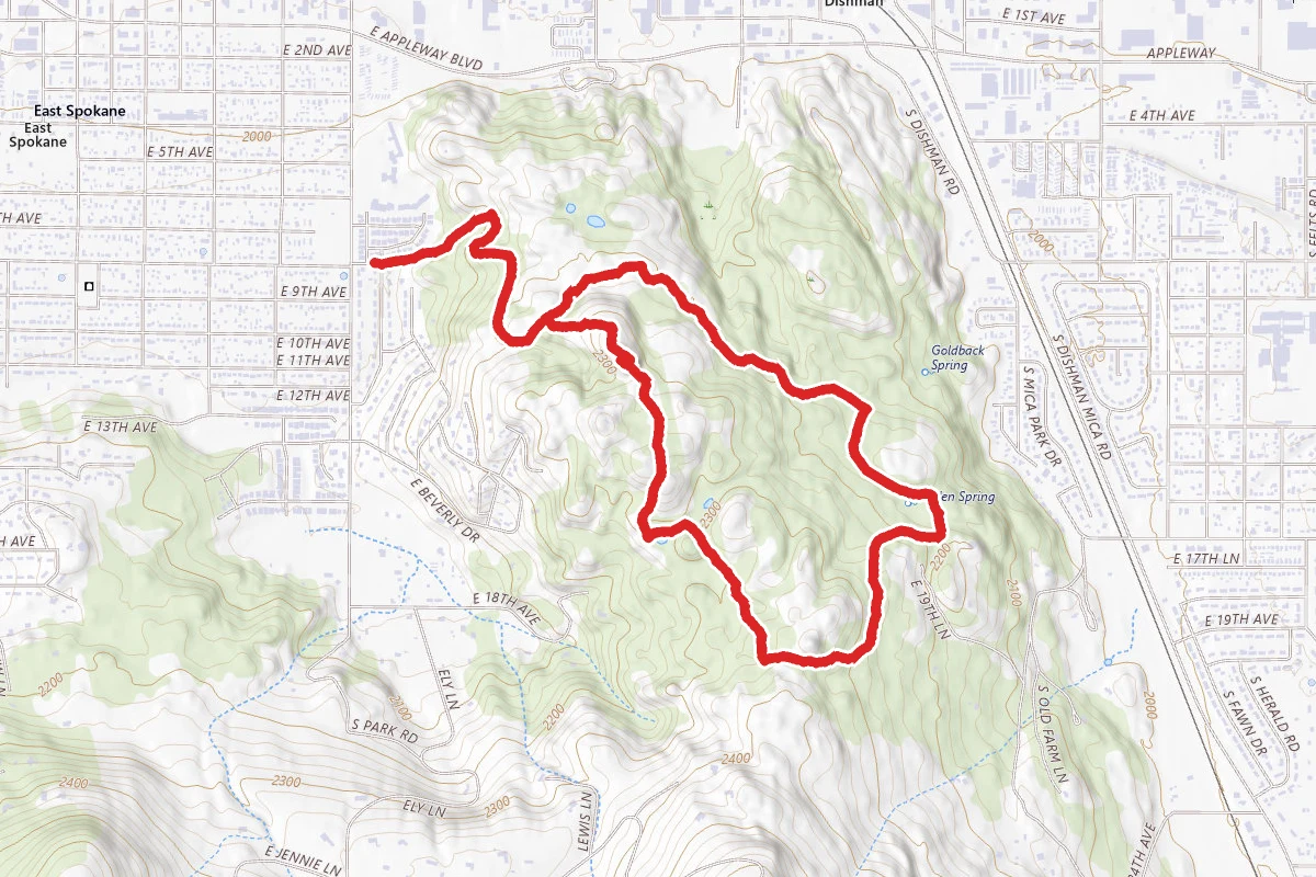 Nimbus Knob, Goldback and Pond Loop Trail