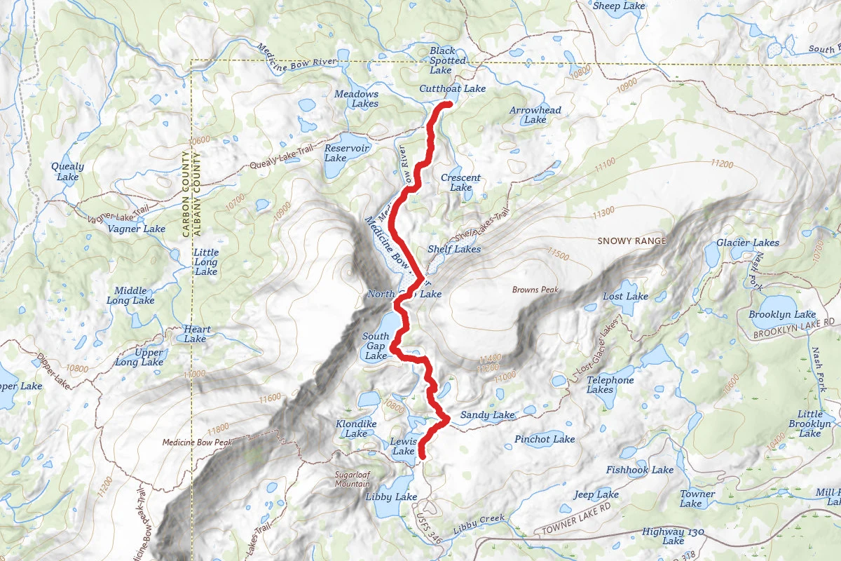 South Gap, North Gap and Cutthroat Lake Trail
