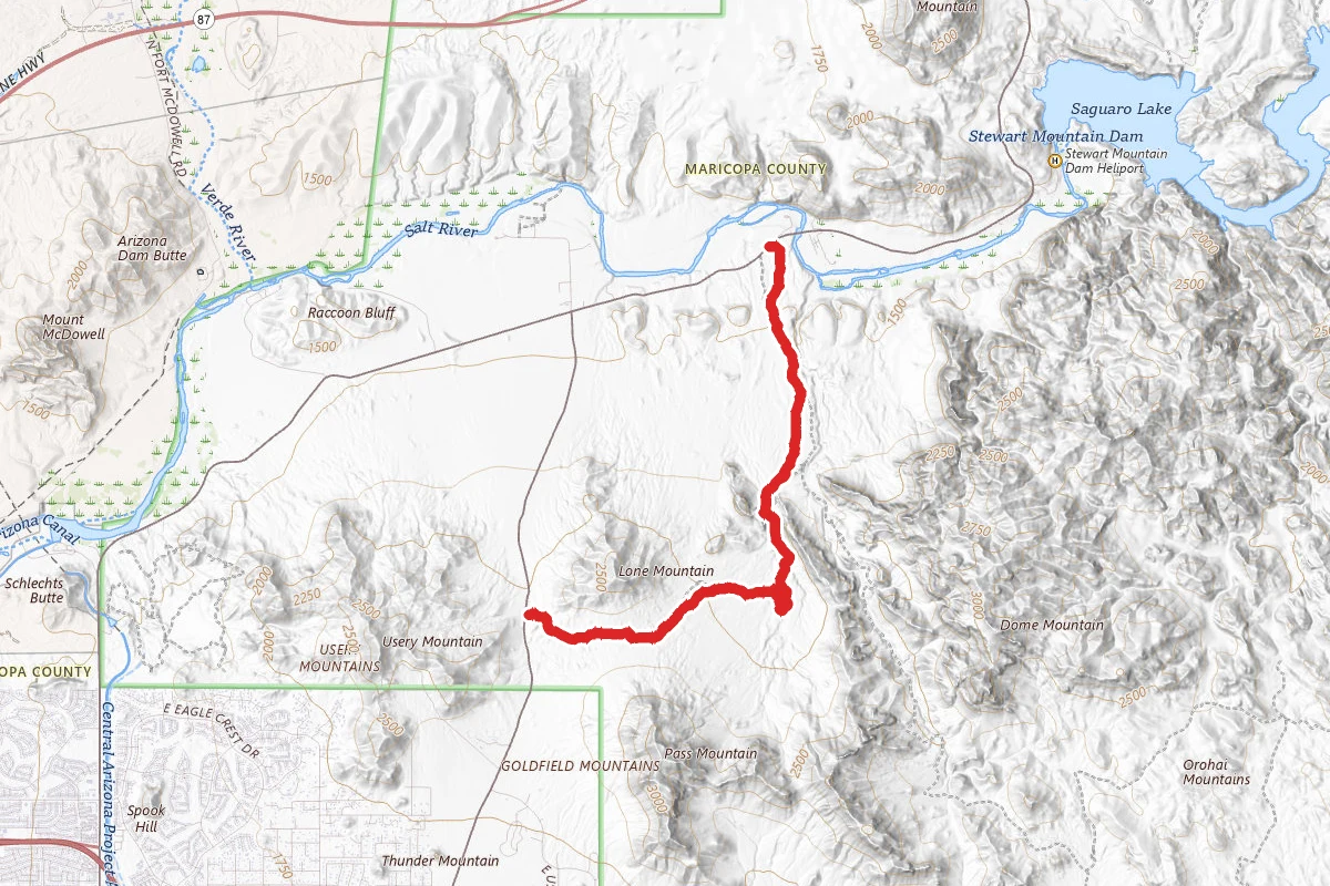 Bulldog Canyon to Bush Hwy