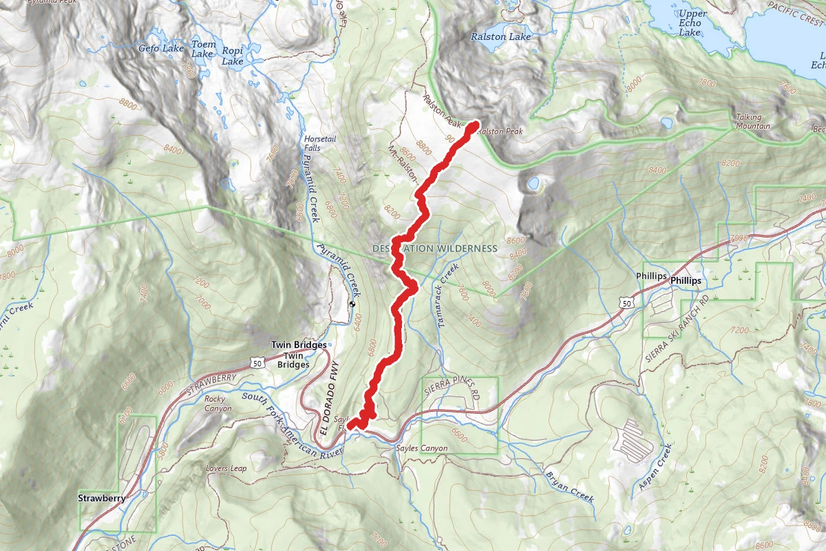 Ralston Peak Trail