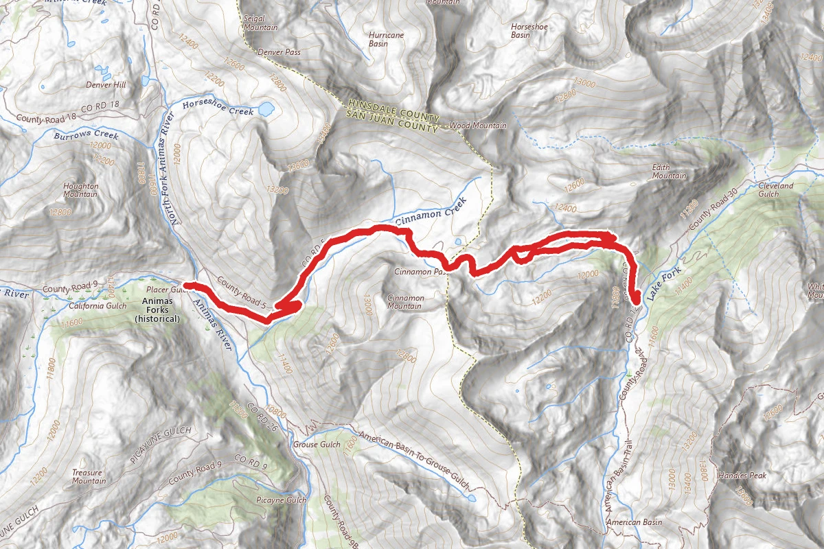 Cinnamon Pass Road