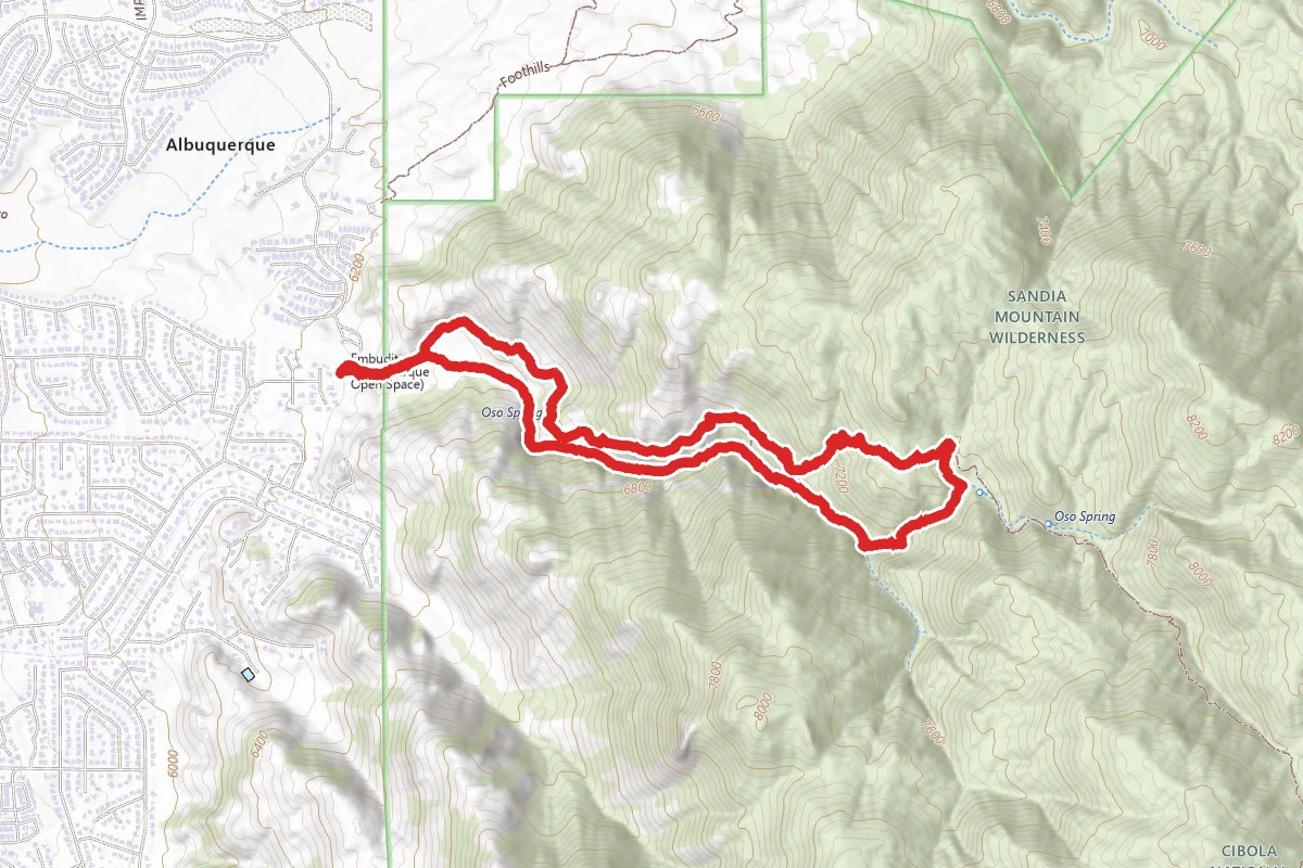 Embudito Canyon Loop
