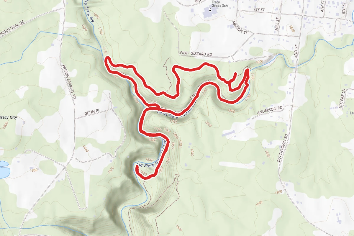 Grundy Day and Fiery Gizzard Loop Trail