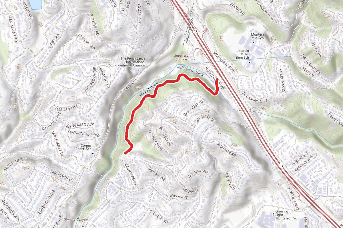 Dimond Canyon Bridgeview Trail