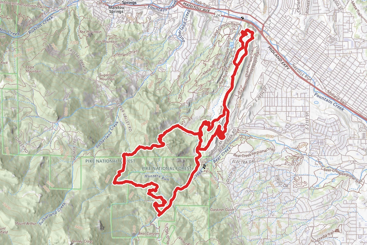 Red Rock, Lion and Section 16 Loop
