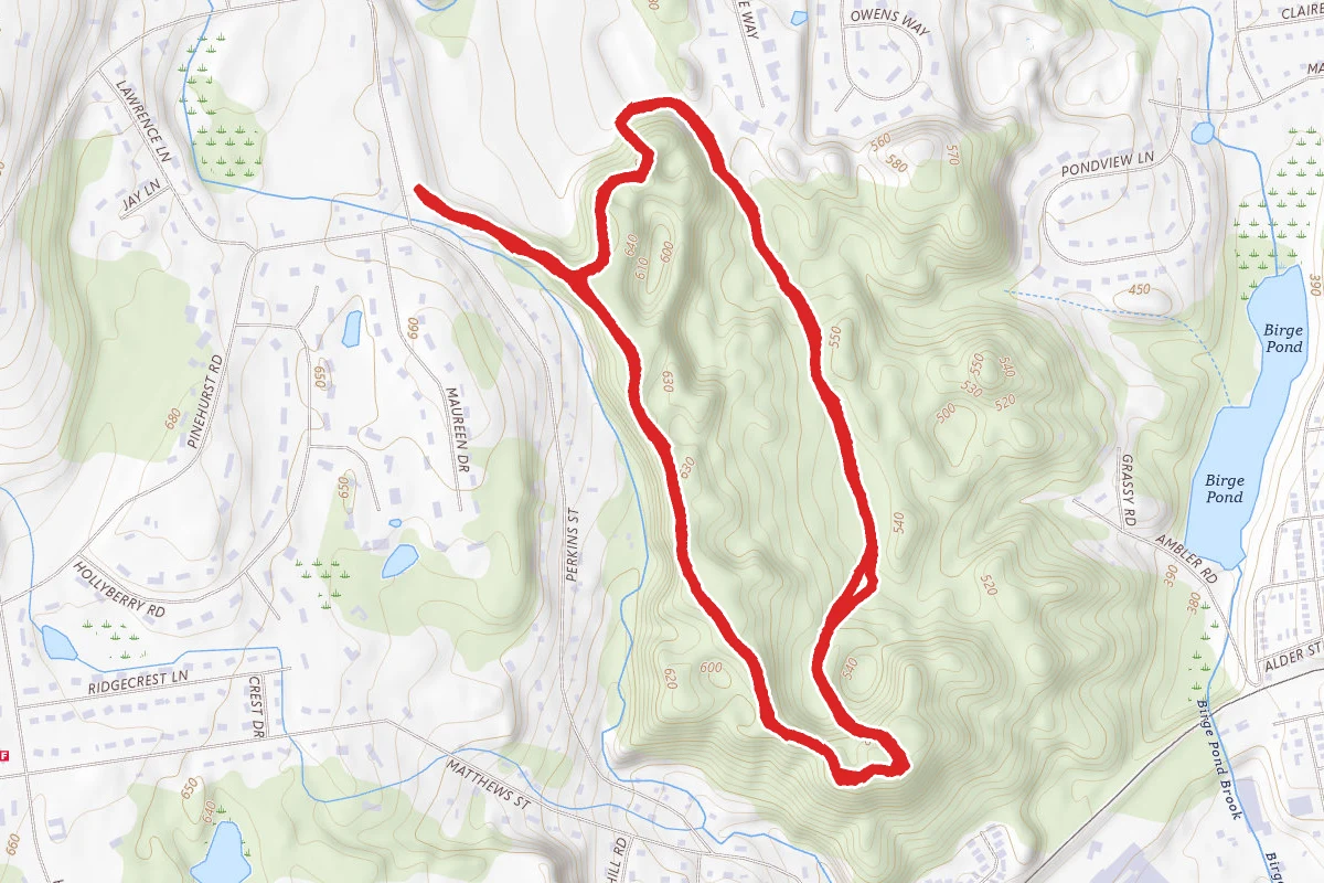 Shady Dell Road, Glacier Trail and Old Colonial Road Loop