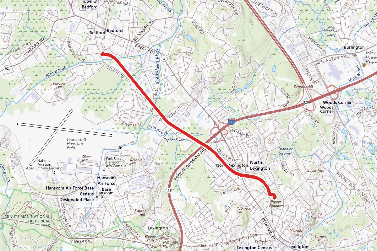 Minuteman Bikeway to Parker Meadow