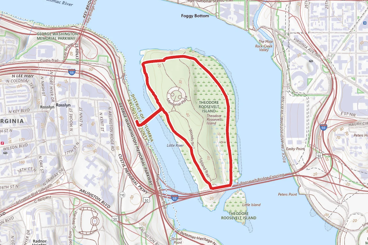Theodore Roosevelt Island Outer Loop