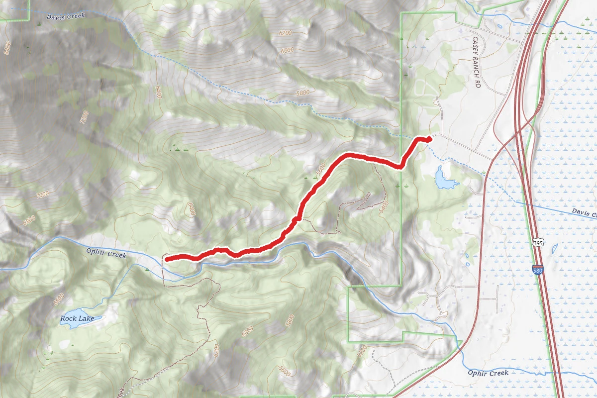 Ophir Creek Trail Short Option