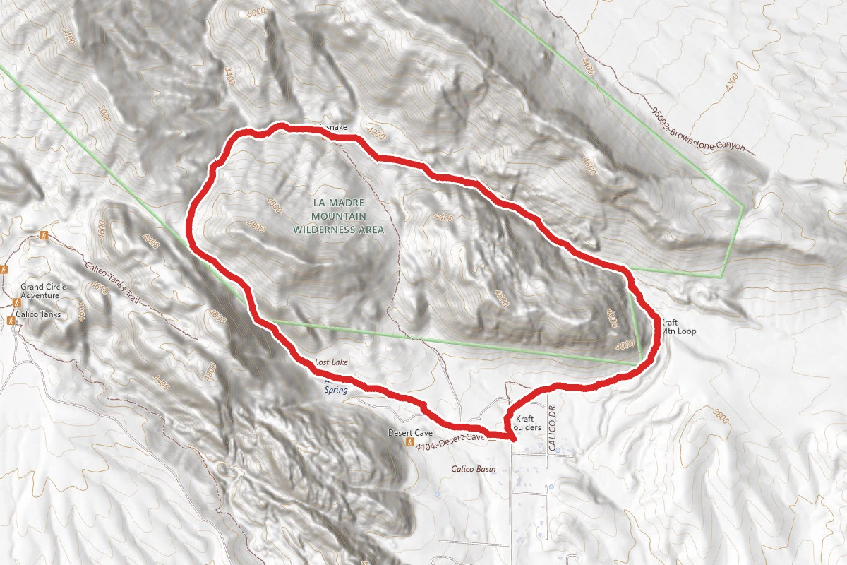 Kraft Mountain and Calico Hills Loop Trail