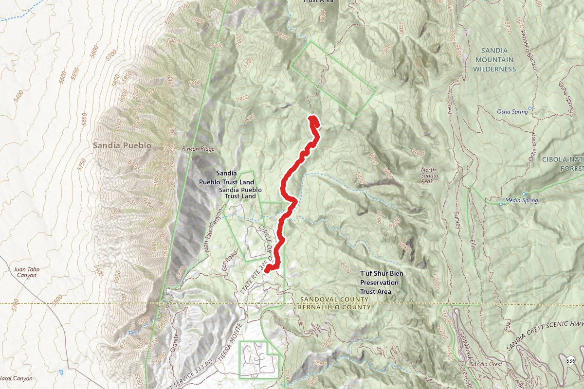South Piedra Lisa Trail
