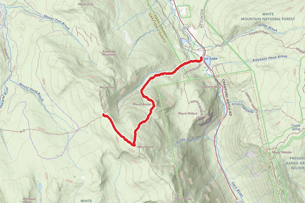 Avalon Trail to Wiley Range Trail