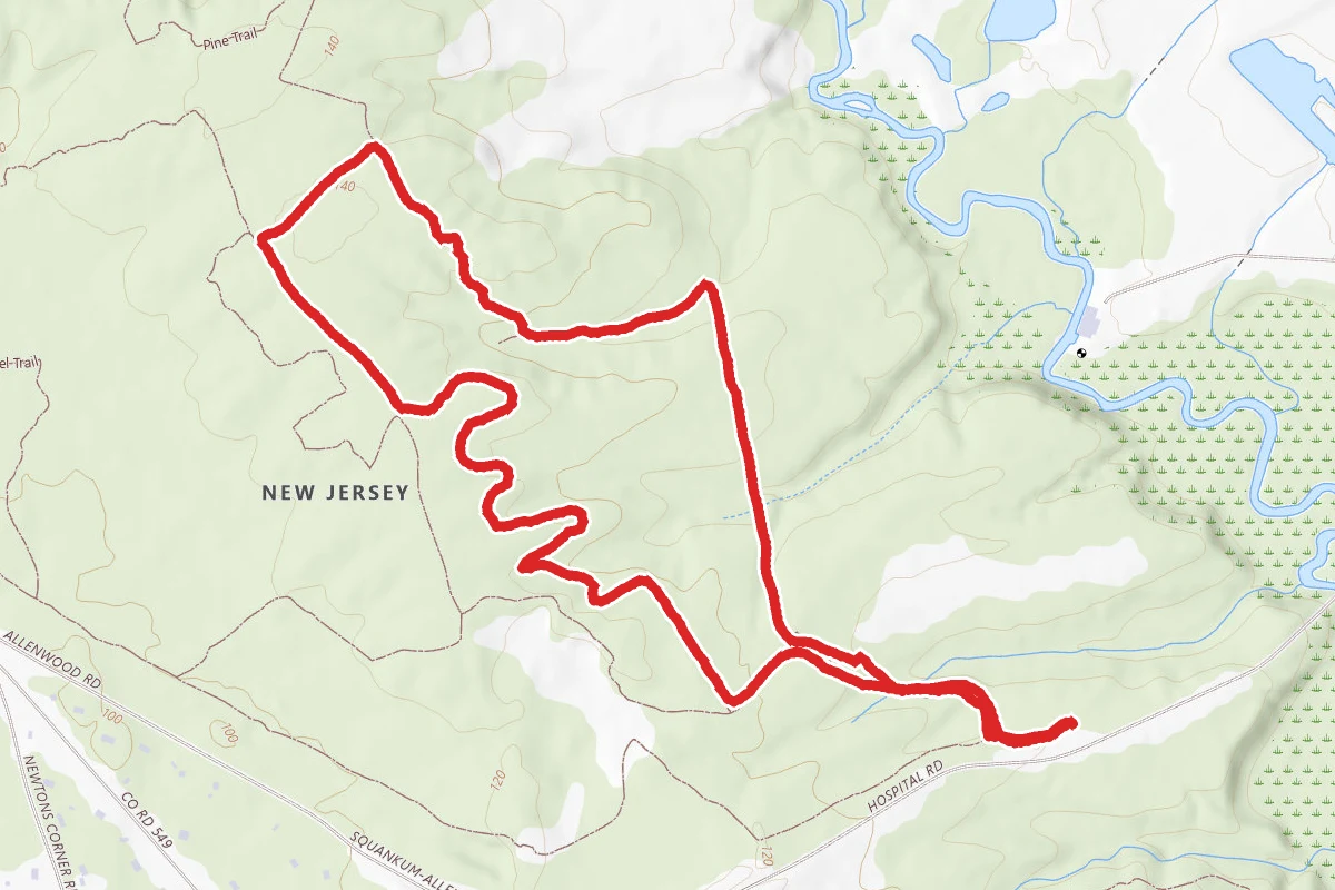 Robert Brice Orange and White Trail Loop