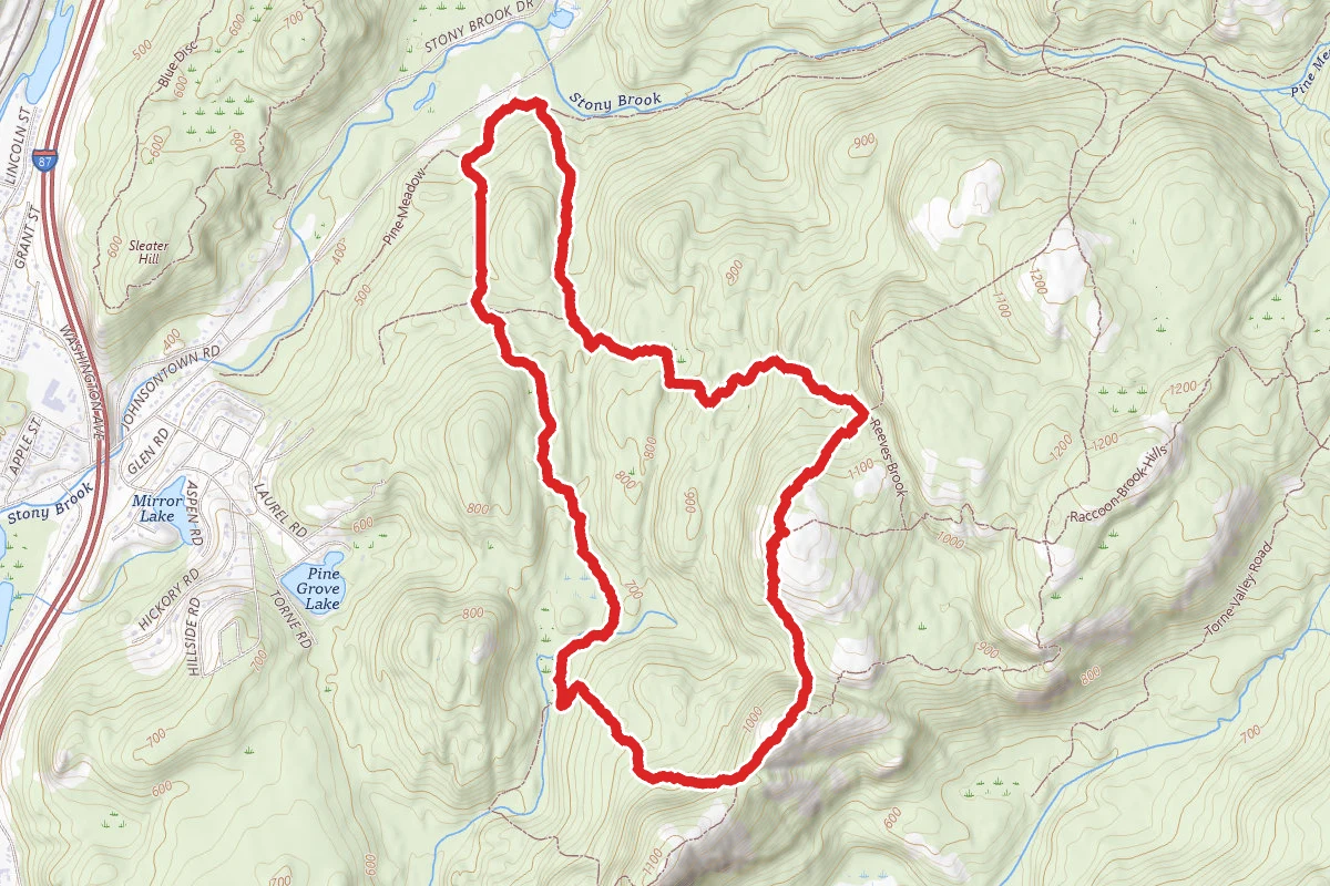 Reeve's Brook and 7 Hills Trail Loop