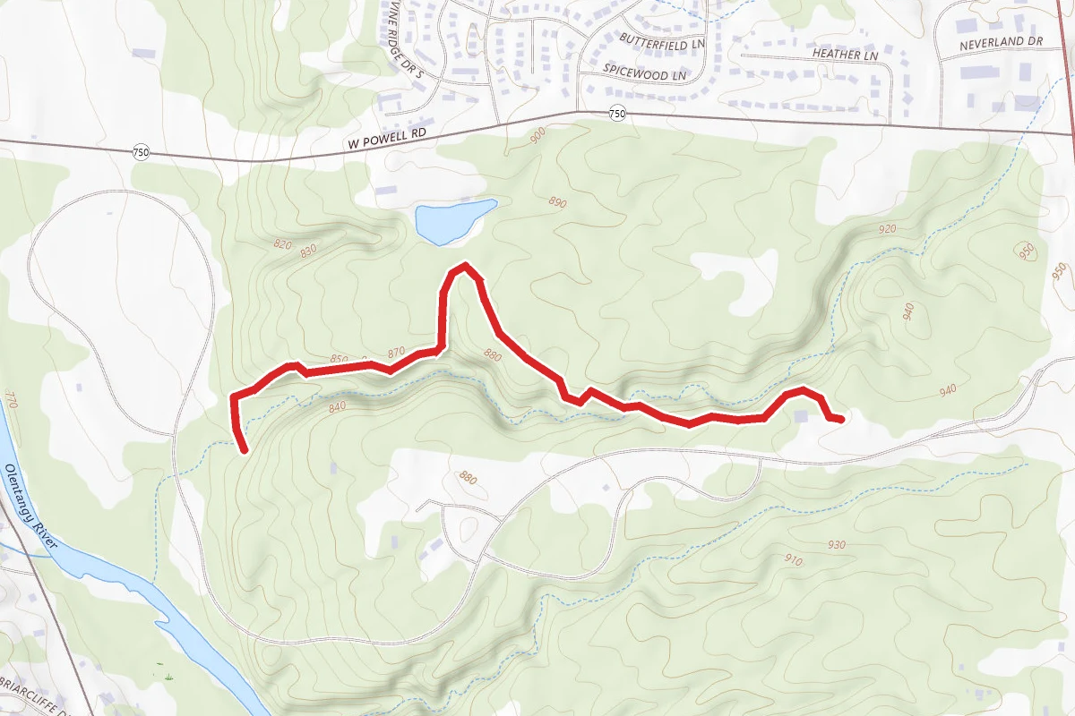 Dripping Rock Trail to Big Meadows Path