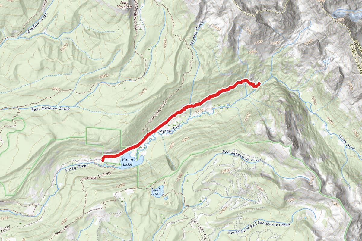 Upper Piney River Falls Trail