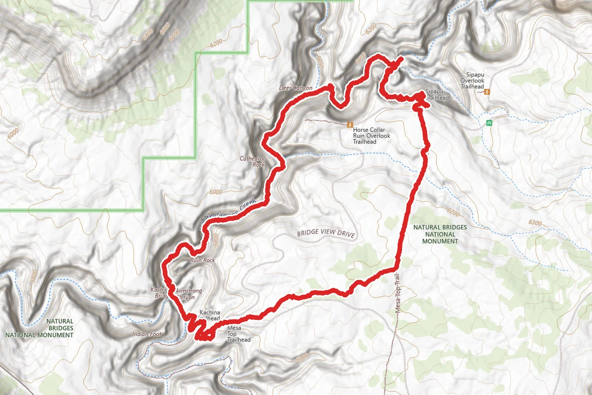 Sipapu Bridge to Kachina Bridge Loop