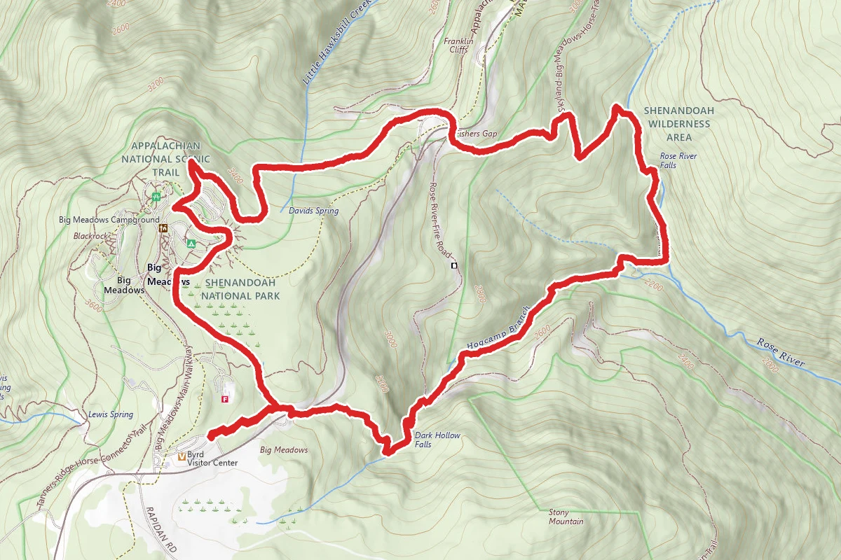 Rose River Trail to Story of the Forest Trail Loop